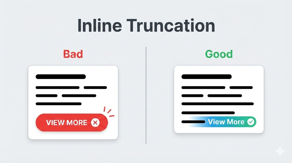 Inline View More: A Better Text Truncation Pattern